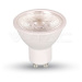 Žiarovka LED 38° GU10 7W, 6000K, 550lm, stmievateľná, VT-2886D (V-TAC)