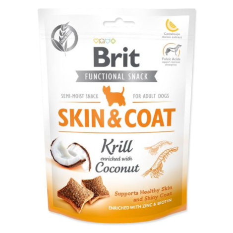 Pochúťka Brit Care Dog Functional Snack Skin&Coat plody mora 150g