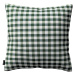 Dekoria Karin - jednoduchá obliečka, zelená a biela kocka (1,5x1,5cm), 50 x 50 cm, Quadro, 144-3