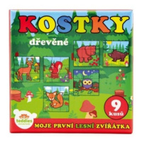 Kocky kubus drevené Moje prvé zvieratká lesné