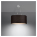 Čierne závesné svietidlo so skleneným tienidlom ø 60 cm Volta - Nice Lamps