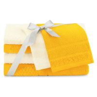 Sada 6 ks ručníků RUBRUM klasický styl žlutá