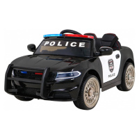 mamido Detské elektrické autíčko Super-Police čierne