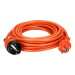 Záhradný predlžovací kábel z PVC, IP20, zaliaty, kábel 50m dlhý, 3x1,5mm2 Schuko