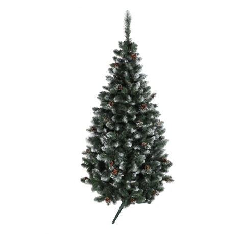 Vianočná zasnežená jedlička so šiškami 220 cm