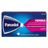 PANADOL Femina pri menštruačných bolestiach a kŕčoch 10 tabliet