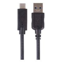 EMOS Nabíjací a dátový kábel USB-A 3.0 / USB-C 3.1, Quick Charge, 1 m, čierny, 2335072100