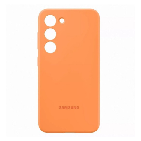 Samsung Galaxy S23 Plus SM-S916, silikónové puzdro, oranžová farba, z výroby