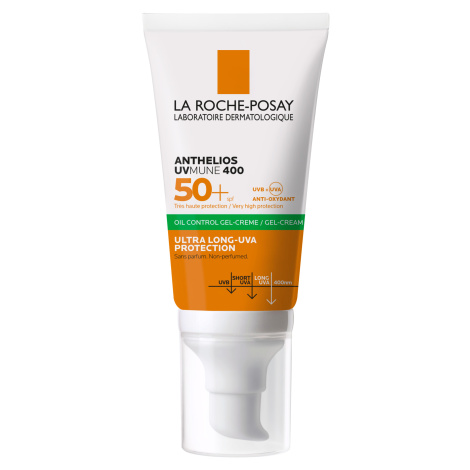 LA ROCHE-POSAY Anthelios UVMUNE 400 oil control gél-krém SPF 50+ bez parfumu pre citlivú mastnú 