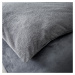 Sivé predĺžené obliečky na dvojlôžko z mikroplyšu 230x220 cm Cosy - Catherine Lansfield