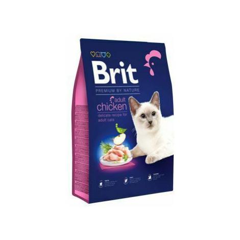 Brit Premium Cat by Nature Adult Chicken 8kg zľava + Churu ZADARMO