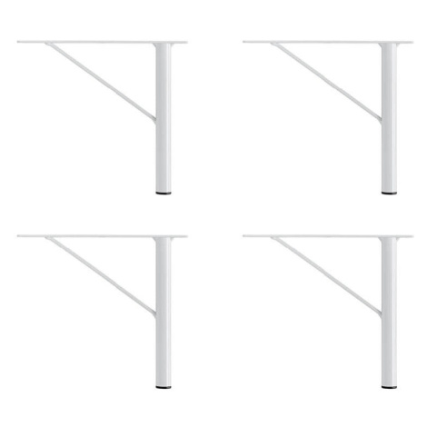 Biele kovové nožičky ku skriniam v súprave 4 ks Mistral & Edge by Hammel - Hammel Furniture