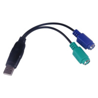 PremiumCord redukcia 2x PS/2 na USB