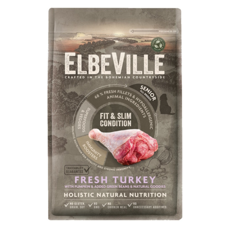 Krmivo ELBEVILLE Senior All Breeds Fit and Slim Condition Fresh Turkey 4kg, Hmotnosť balenia (g)