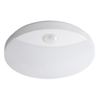 Svietidlo LED 15W, 4000K, 1250lm, IP44, PIR, biela, STR-RD, SANSO LED 15W-NW-SE (Kanlux)