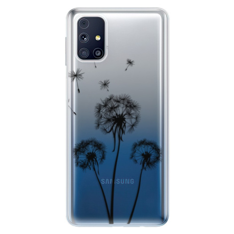 Odolné silikónové puzdro iSaprio - Three Dandelions - black - Samsung Galaxy M31s