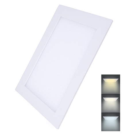 Solight LED mini panel CCT, podhľadový, 24W, 1800lm, 3000K, 4000K, 6000K, štvorcový