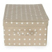 Compactor Skladací úložný kartónový box Rivoli, 30 x 43 x 19 cm, hnedá