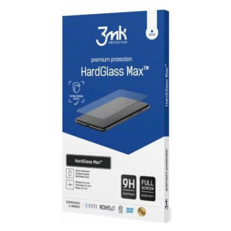 Ochranné sklo 3MK HardGlass Max Samsung Galaxy S23 Ultra black Fullscreen Glass Finger Print (59