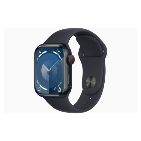 Apple Watch S9 Cell/45mm/Midnight/Šport Band/Midnight/-M/L