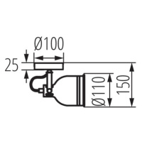 DERATO EL-1O B-SR Prisadené svietidlo