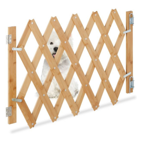 Bambusová bezpečnostná zábrana pre psa, hneda RD45287