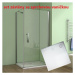 H K - Obdĺžnikový sprchovací kút MELODY D1 90x100 cm s jednokrídlovými dverami vrátane sprchovej