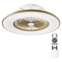 Noaton 11056CR Vega, kávovohnedá, stropný ventilátor so svetlom