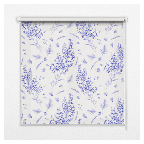 TULUP VNÚTORNÁ roleta - okenná roleta - roleta - 150x140 cm - Fialové rastliny