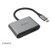 Akasa redukcia USB Type C 2v1, HDMI, D-Sub, 18cm