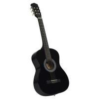 vidaXL Klasická gitara pre začiatočníkov a deti čierna 3/4 39