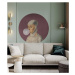 WALLCOLORS Dots Woman with Bubble Gum Eggplant - tapeta POVRCH: Prowall Concrete