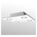 Štvorcové stropné LED svietidlo Pano, biele