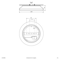 EVN Catino LED stropné svietidlo, senzor, 30 cm