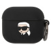 Karl Lagerfeld 3D Logo NFT Karl Head Silikónové Puzdro pre Airpods 3 Black