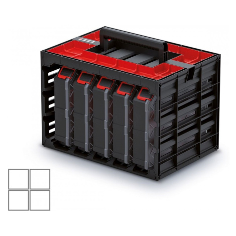Skriňa s 5 organizérmi (krabicami) Organizator CASE Prosperplast