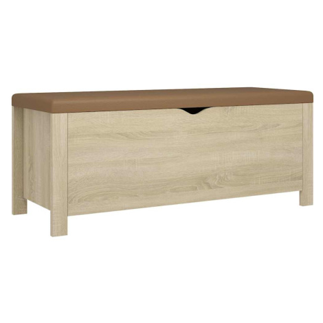 vidaXL Úložný box s vankúšom dub sonoma 105x40x45 cm kompozitné drevo