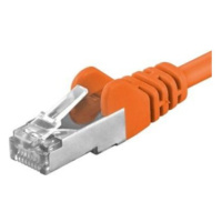 Premiumcord Patch kábel CAT 6a S-FTP RJ45-RJ45 AWG 26/7 7m oranžový