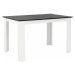 Jedálenský stôl, biela/čierna, 120x80 cm, KRAZ
