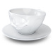 Biela šťastná porcelánová šálka na kávu 58products, objem 200 ml