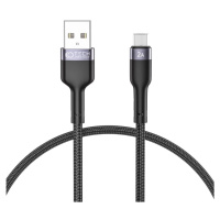 Kábel TECH-PROTECT ULTRABOOST MICRO-USB CABLE 2.4A 25CM BLACK (9490713928943)