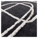 Čierny ručne tkaný vlnený koberec 160x230 cm Matrix – Asiatic Carpets
