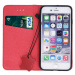 Diárové puzdro na Apple iPhone 14 Geniune Leather Smart Pro červené