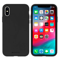 Silikónové puzdro na Apple iPhone 12 Pro Max Mercury Silicone čierne