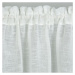 Biela záclona na páske ALA s potlačou kvetov 150x60 cm