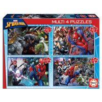 Puzzle Multi 4 Spiderman Educa 50-80-100-150 dielov od 5 rokov