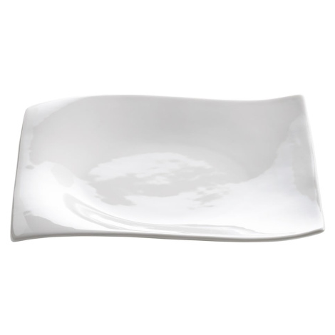 Biely porcelánový dezertný tanier Maxwell & Williams Motion, 20 x 20 cm