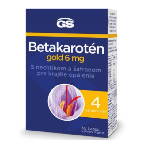 GS Betakarotén gold 6 mg s nechtíkom a šafranom 30 kapsúl