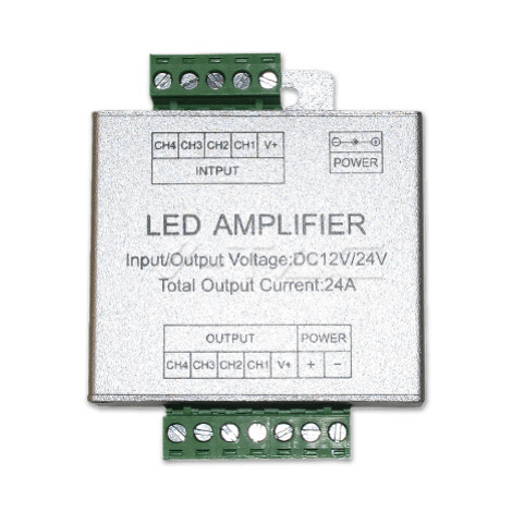Zosilňovač pre LED pásiky 12/24W 192W pre RGBW VT-2408 (V-TAC)