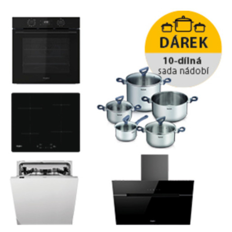 Rúra Whirlpool OMK58CU1SB + indukčná varná doska WSQ7360NE + odsávač pár WHVP62FLTSK + umývačka 